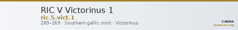 RIC V Victorinus 1 — CANOA