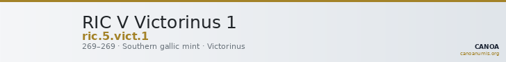 RIC V Victorinus 1 — CANOA