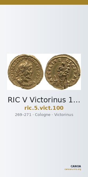 RIC V Victorinus 100 — CANOA