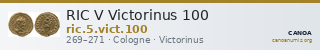 RIC V Victorinus 100 — CANOA