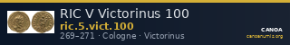 RIC V Victorinus 100 — CANOA