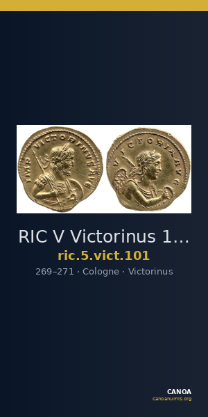 RIC V Victorinus 101 — CANOA