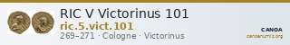 RIC V Victorinus 101 — CANOA