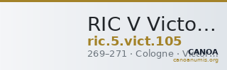 RIC V Victorinus 105 — CANOA