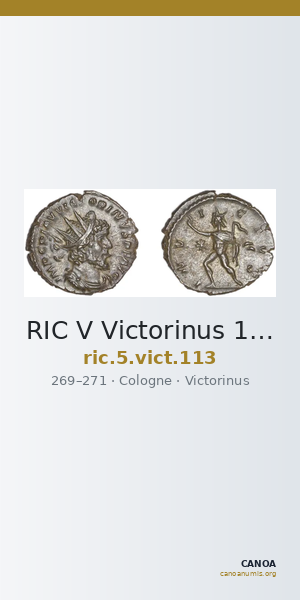 RIC V Victorinus 113 — CANOA