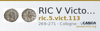 RIC V Victorinus 113 — CANOA