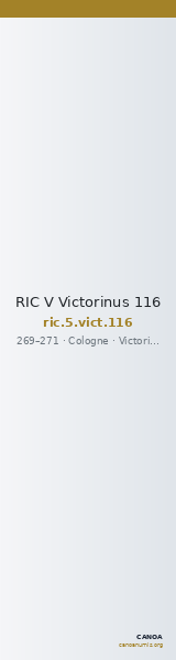 RIC V Victorinus 116 — CANOA