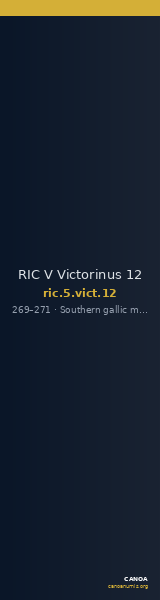 RIC V Victorinus 12 — CANOA
