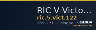 RIC V Victorinus 122 — CANOA