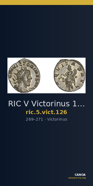 RIC V Victorinus 126 — CANOA