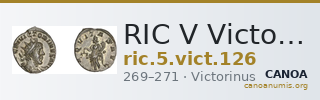 RIC V Victorinus 126 — CANOA