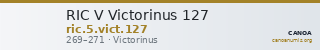 RIC V Victorinus 127 — CANOA