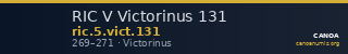 RIC V Victorinus 131 — CANOA