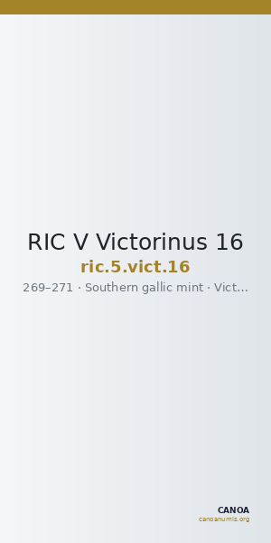 RIC V Victorinus 16 — CANOA