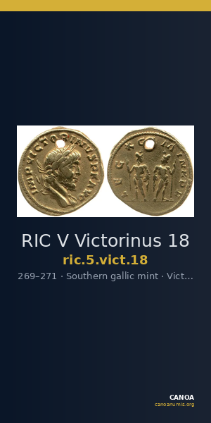 RIC V Victorinus 18 — CANOA