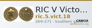 RIC V Victorinus 18 — CANOA