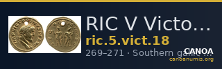 RIC V Victorinus 18 — CANOA
