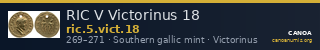 RIC V Victorinus 18 — CANOA