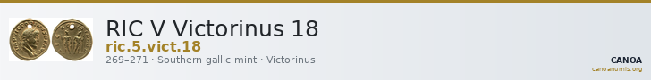 RIC V Victorinus 18 — CANOA