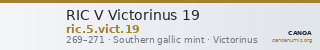 RIC V Victorinus 19 — CANOA