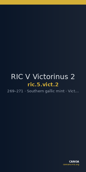 RIC V Victorinus 2 — CANOA