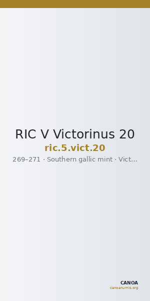 RIC V Victorinus 20 — CANOA
