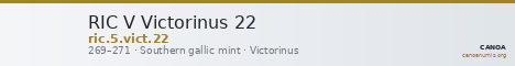 RIC V Victorinus 22 — CANOA