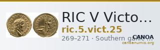 RIC V Victorinus 25 — CANOA