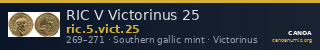 RIC V Victorinus 25 — CANOA
