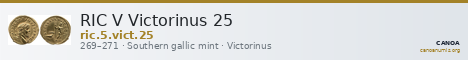 RIC V Victorinus 25 — CANOA