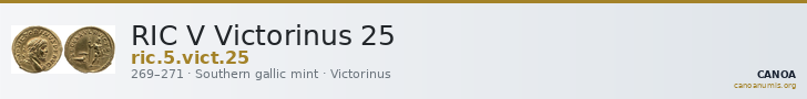 RIC V Victorinus 25 — CANOA