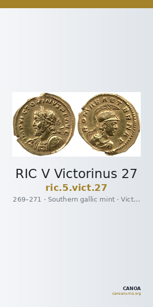 RIC V Victorinus 27 — CANOA