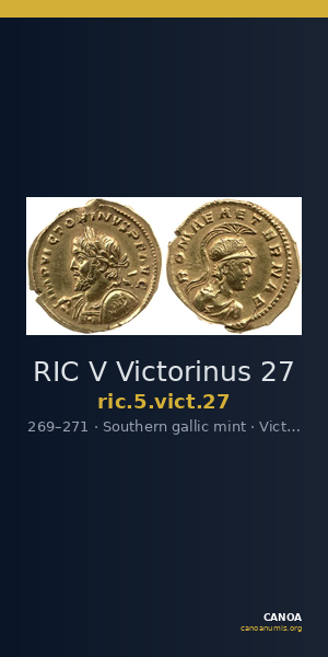 RIC V Victorinus 27 — CANOA