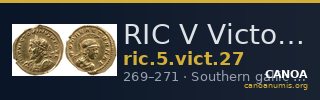 RIC V Victorinus 27 — CANOA