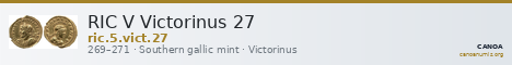 RIC V Victorinus 27 — CANOA