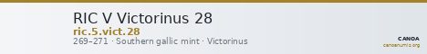 RIC V Victorinus 28 — CANOA
