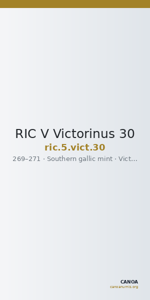 RIC V Victorinus 30 — CANOA
