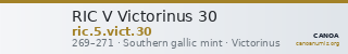 RIC V Victorinus 30 — CANOA