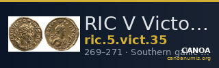 RIC V Victorinus 35 — CANOA