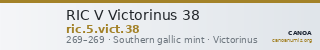 RIC V Victorinus 38 — CANOA