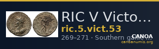 RIC V Victorinus 53 — CANOA