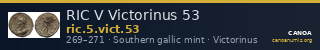 RIC V Victorinus 53 — CANOA
