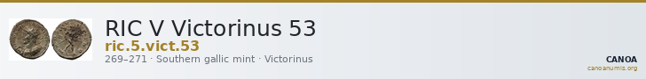 RIC V Victorinus 53 — CANOA