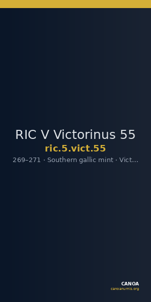 RIC V Victorinus 55 — CANOA