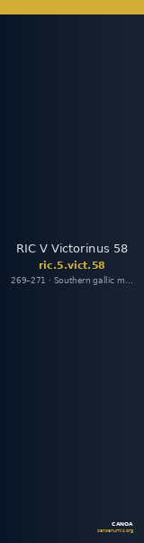 RIC V Victorinus 58 — CANOA