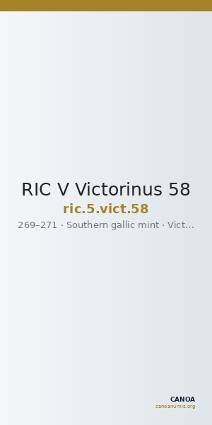 RIC V Victorinus 58 — CANOA