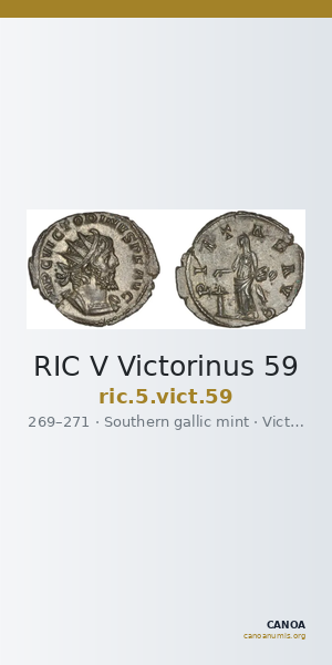 RIC V Victorinus 59 — CANOA