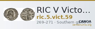 RIC V Victorinus 59 — CANOA