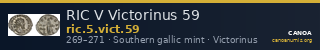 RIC V Victorinus 59 — CANOA