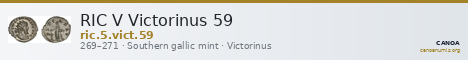 RIC V Victorinus 59 — CANOA